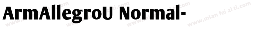 ArmAllegroU Normal字体转换